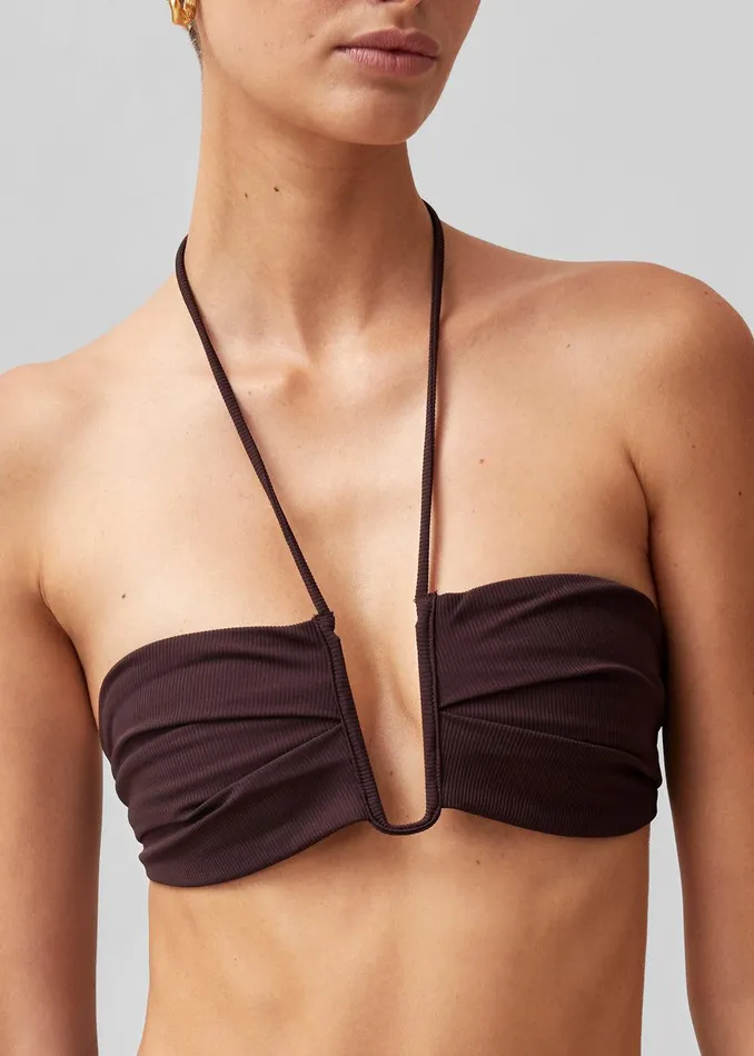 Alohas Neptune Bikini Top 8211 Brown Women The Frankie Shop Clothing
