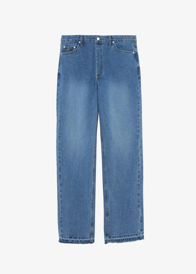 Andrea Denim Pants 8211 Medium Wash Women The Frankie Shop Clothing