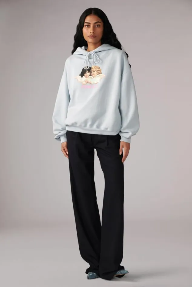 Angels Hoodie Blue Blue Women Fiorucci