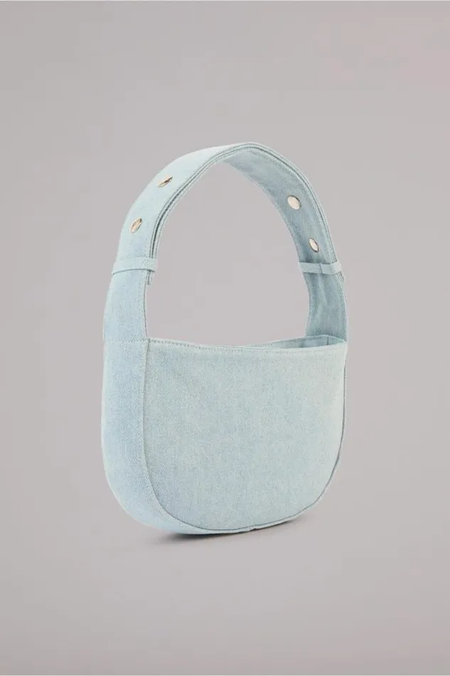 Angels Patch Denim Shoulder Bag Light Vintage Blue Accessories Fiorucci Angels Patch Denim Shoulder Bag Light Vintage Blue Accessories Fiorucci