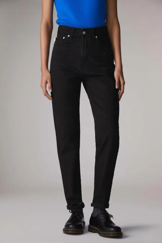 Angels Patch Tara Jeans Black Black Women Fiorucci Angels Patch Tara Jeans Black Black Women Fiorucci