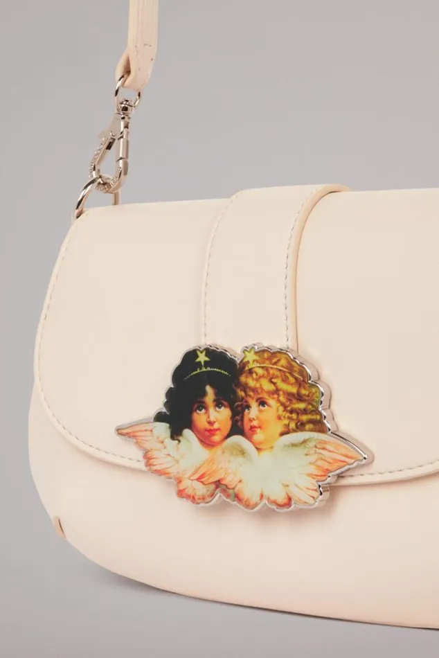 Angels Plaque Shoulder Bag Cream Os Accessories Fiorucci Angels Plaque Shoulder Bag Cream Os Accessories Fiorucci