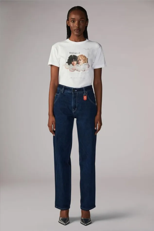 Angels Postcard TShirt White White Women Fiorucci