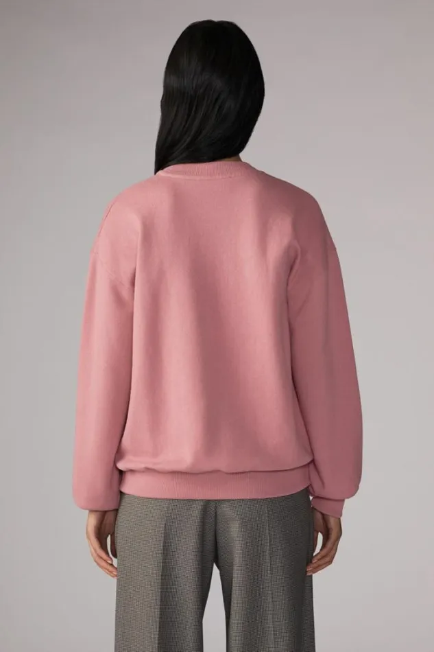 Angels Squiggle Logo Sweatshirt Pink Pink Women Fiorucci Angels Squiggle Logo Sweatshirt Pink Pink Women Fiorucci