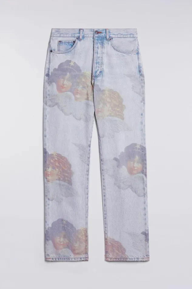 Angels Straight Fit Jeans Mid Blue Mid Blue Women Fiorucci Angels Straight Fit Jeans Mid Blue Mid Blue Women Fiorucci