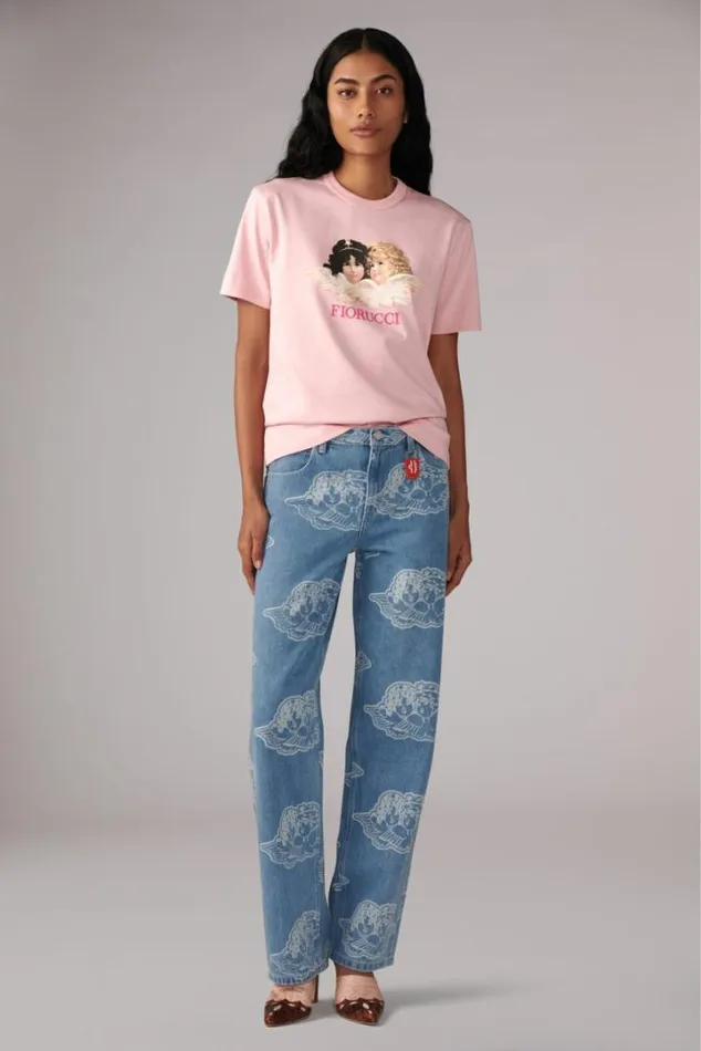 Angels TShirt Pink Pink Women Fiorucci