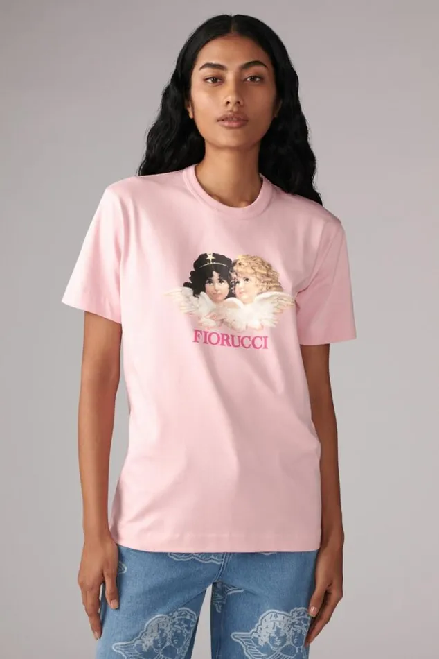 Angels TShirt Pink Pink Women Fiorucci Angels TShirt Pink Pink Women Fiorucci