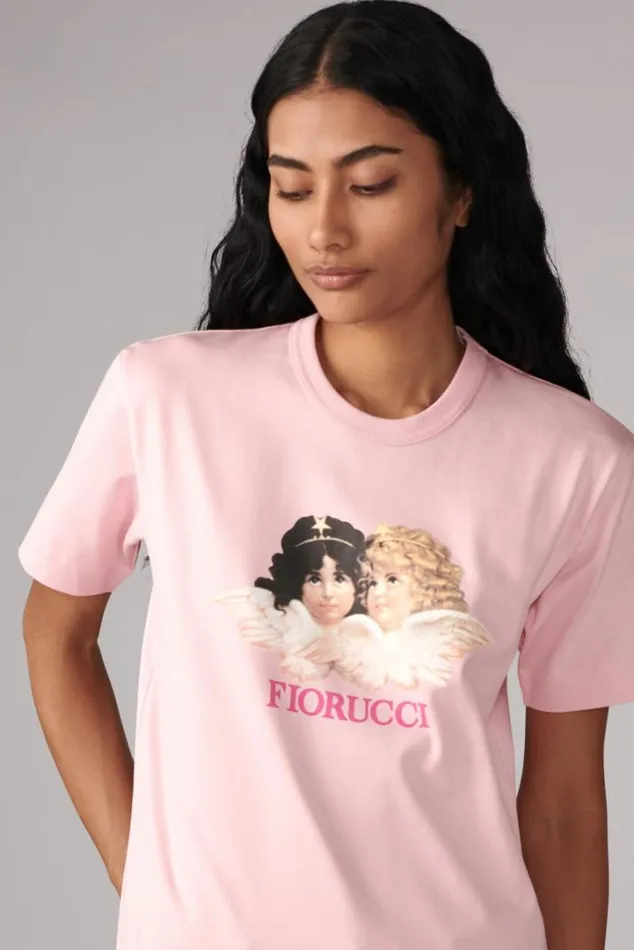 Angels TShirt Pink Pink Women Fiorucci Angels TShirt Pink Pink Women Fiorucci