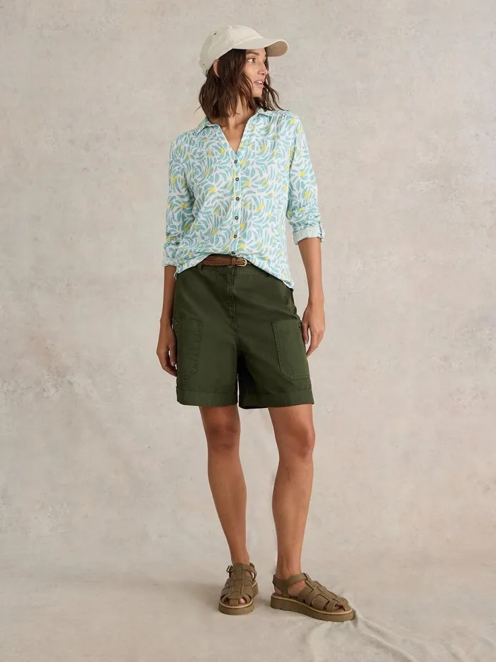 ANNIE JERSEY PRINT SHIRT White Multi Women White Stuff Shirts and Blouses