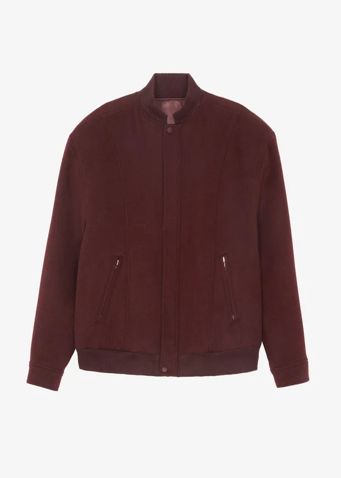 Arley Oversized Bomber 8211 Burgundy Women The Frankie Shop Clothing