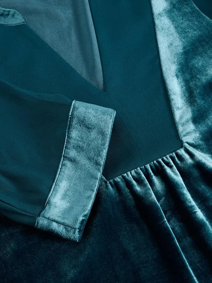 Ash Velvet Mix Dress Dk Teal Women White Stuff Dresses Ash Velvet Mix Dress Dk Teal Women White Stuff Dresses