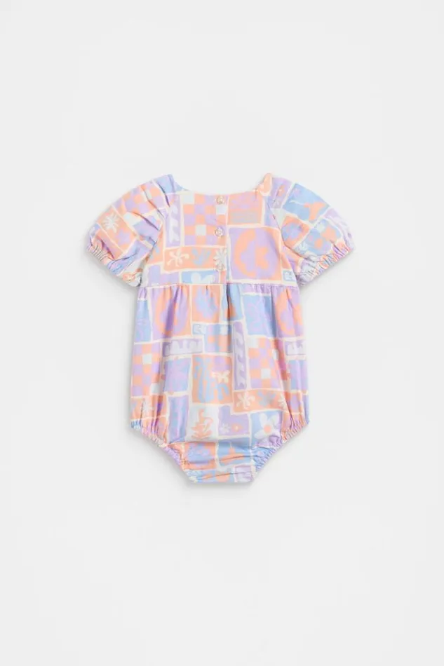 Baby Abstract Print Romper Milk Seed Heritage Dresses