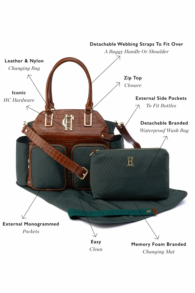 Baby Changing Bags Holland Cooper WomensLittle Thames Changing Bag Racing Green Baby Changing Bags Holland Cooper WomensLittle Thames Changing Bag Racing Green