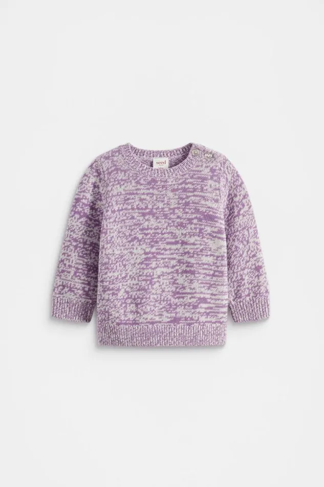 Baby Mixy Knit Sweater Violet Seed Heritage TShirts and Tops