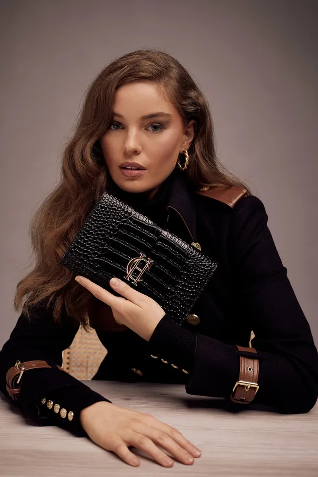 Bags Womens Holland Cooper Highbury Clutch Bag Black Gold Bags Womens Holland Cooper Highbury Clutch Bag Black Gold