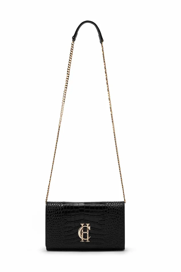 Bags Womens Holland Cooper Highbury Clutch Bag Black Gold Bags Womens Holland Cooper Highbury Clutch Bag Black Gold