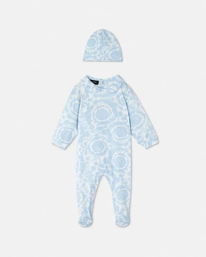Barocco Baby Sleepsuit Set Blueprint Children Versace Clothing