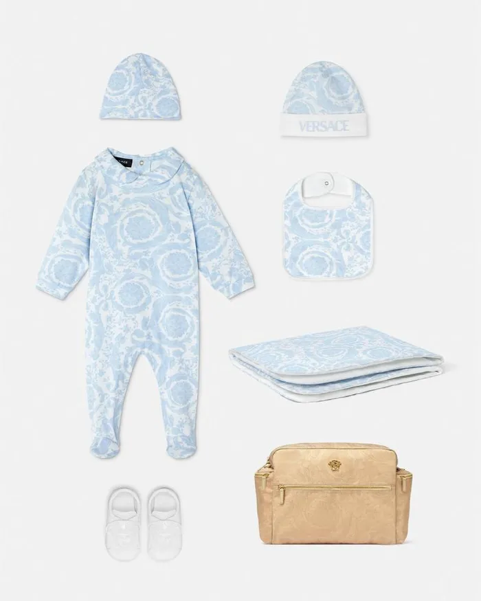 Barocco Baby Sleepsuit Set Blueprint Children Versace Clothing