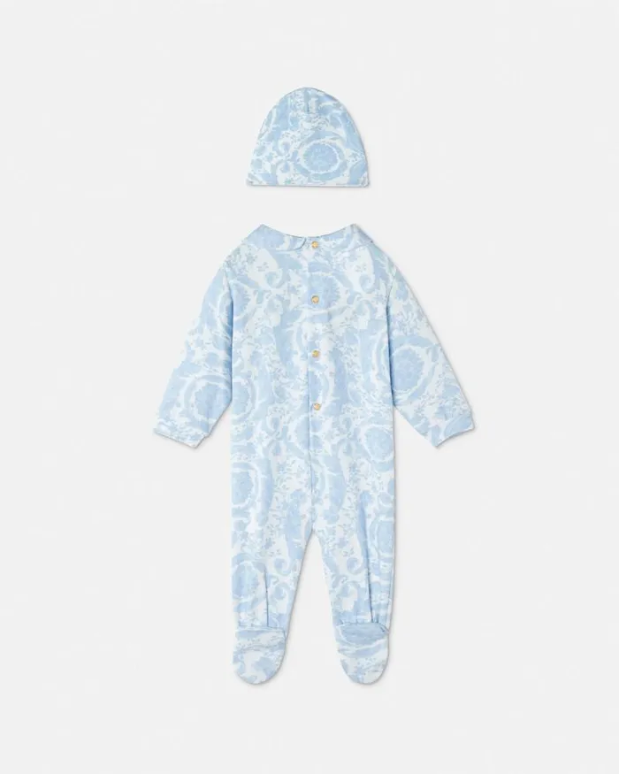 Barocco Baby Sleepsuit Set Blueprint Children Versace Clothing