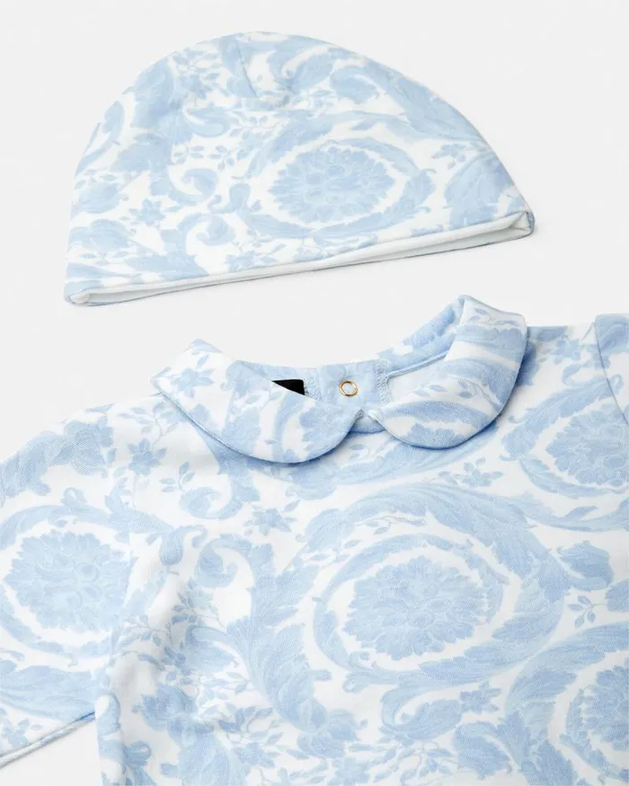Barocco Baby Sleepsuit Set Blueprint Children Versace Clothing