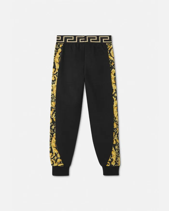Barocco Kids Sweatpants Black Children Versace Clothing