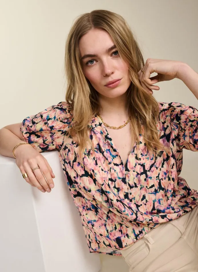 Baukjen Maria Blouse Pink Blur Clothing