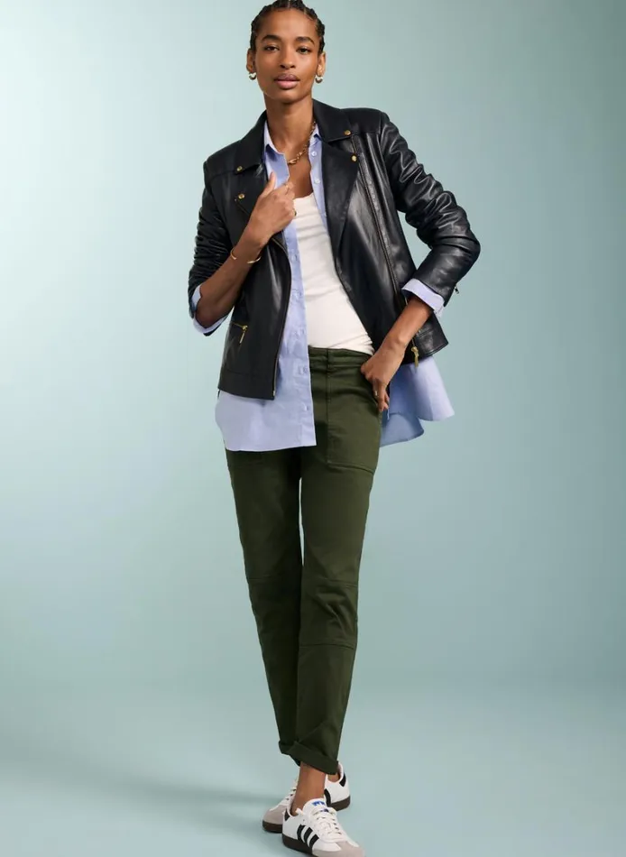 Baukjen Oralie Organic Cotton Cargo Pant Deep Khaki Clothing