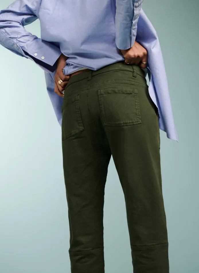 Baukjen Oralie Organic Cotton Cargo Pant Deep Khaki Clothing