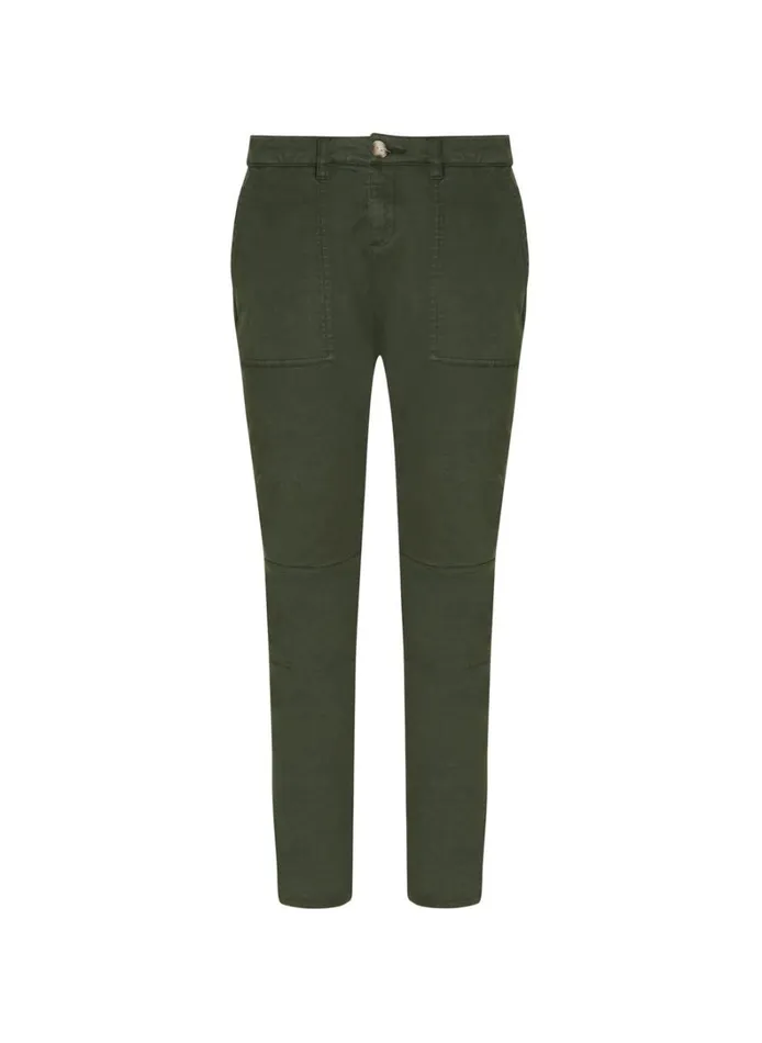 Baukjen Oralie Organic Cotton Cargo Pant Deep Khaki Clothing