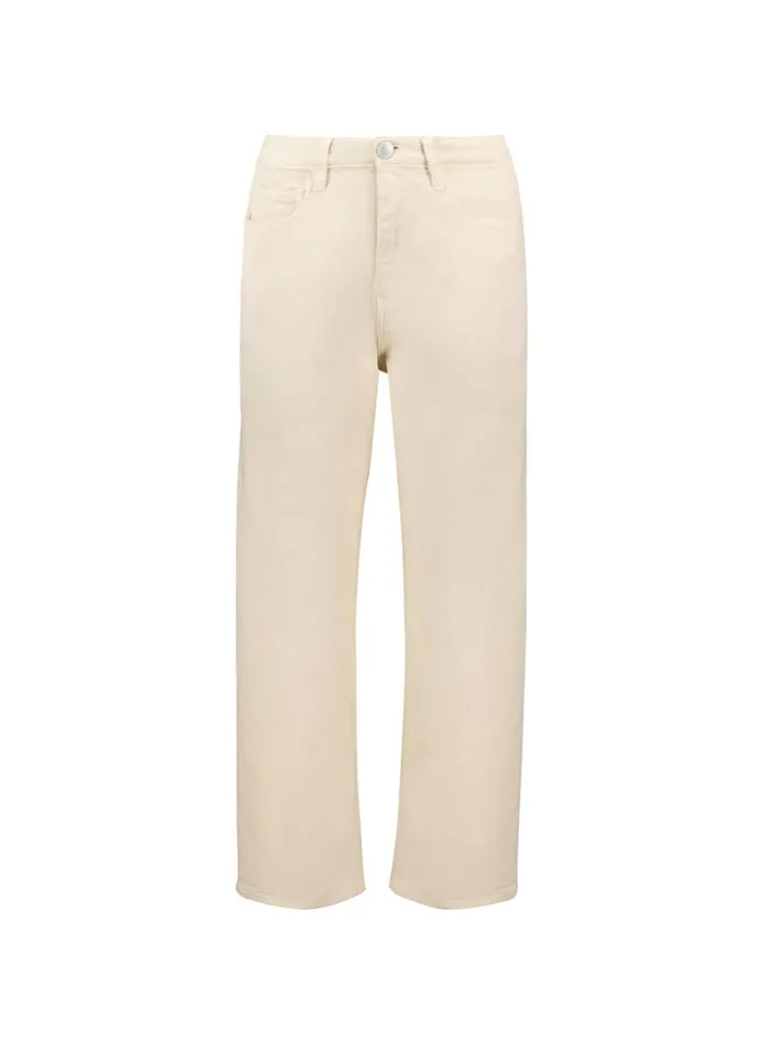 Baukjen Organic Stretch Cotton Crop Straight LegJeans Ecru Clothing