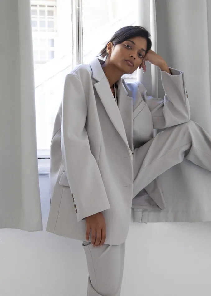 Bea Blazer 8211 Grey Women The Frankie Shop Clothing