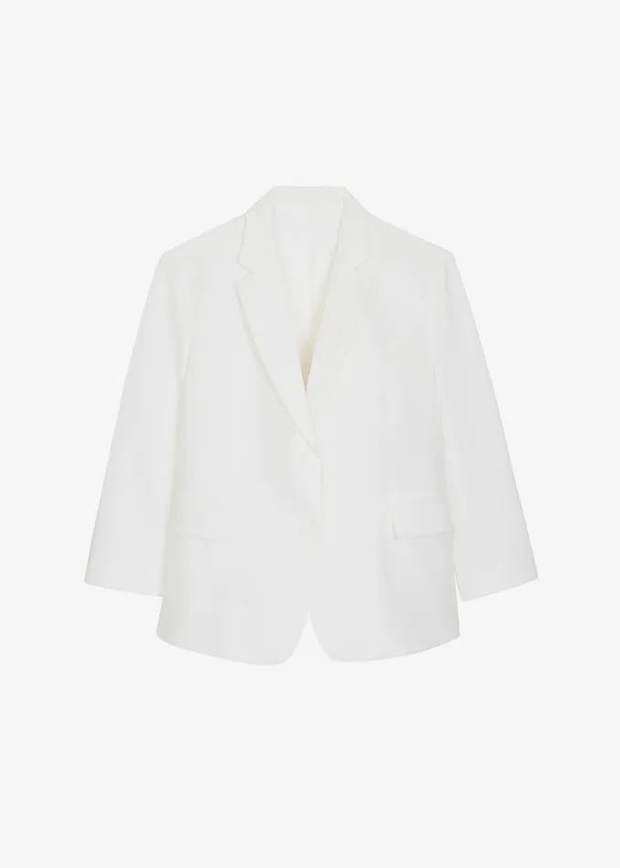 Bea Blazer 8211 White Women The Frankie Shop Clothing