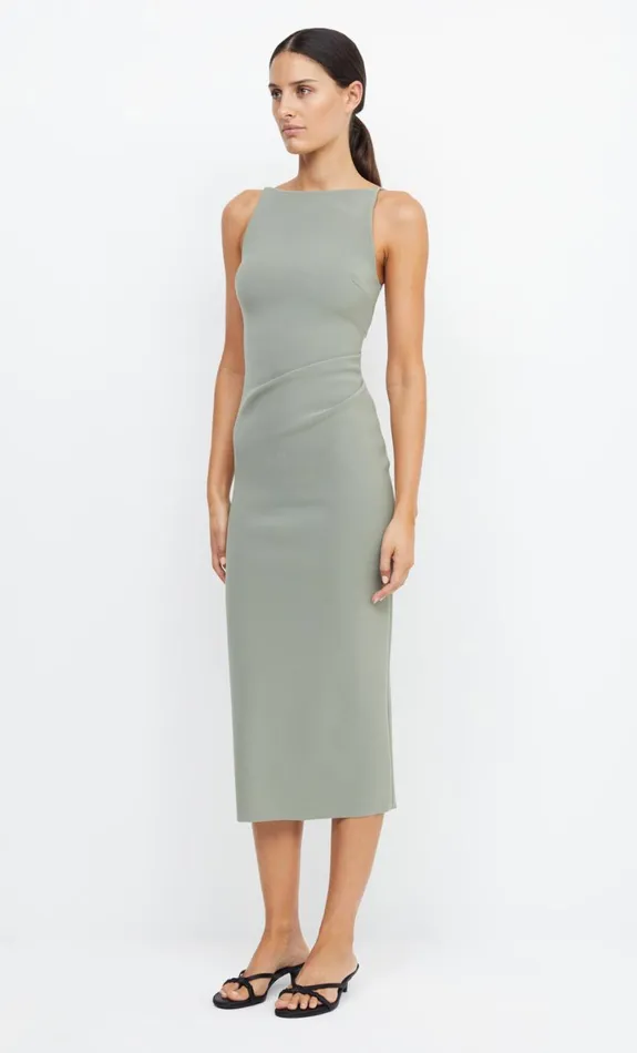 Bec Bridge BE MINE TUCK DRESS 8211 SAGE Women Bridesmaid Dresses