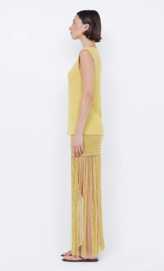 Bec Bridge CALISTA FRINGE MINI SKIRT 8211 CITRUS Women Skirts