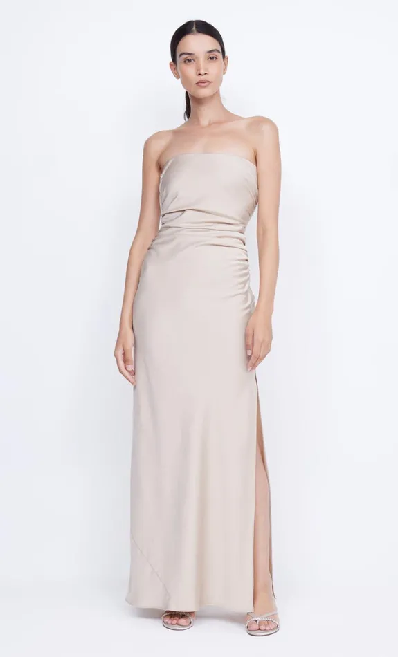 Bec Bridge ETERNITY STRAPLESS MAXI 8211 SAND Women Maxi Dresses