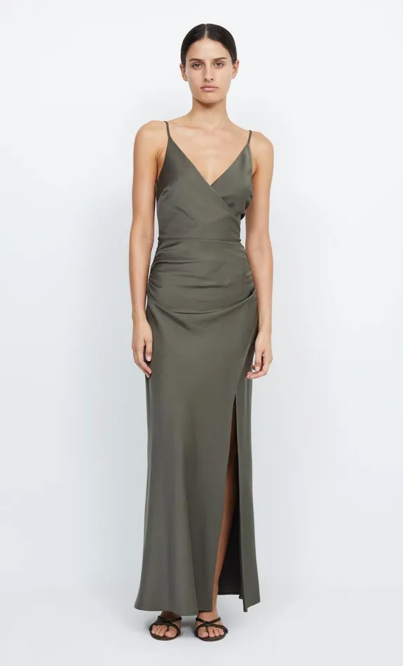 Bec Bridge ETERNITY V MAXI DRESS 8211 DARK WILLOW Women Bridesmaid Dresses