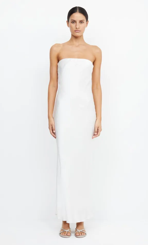 Bec Bridge MOON DANCE STRAPLESS DRESS 8211 IVORY Women Maxi Dresses
