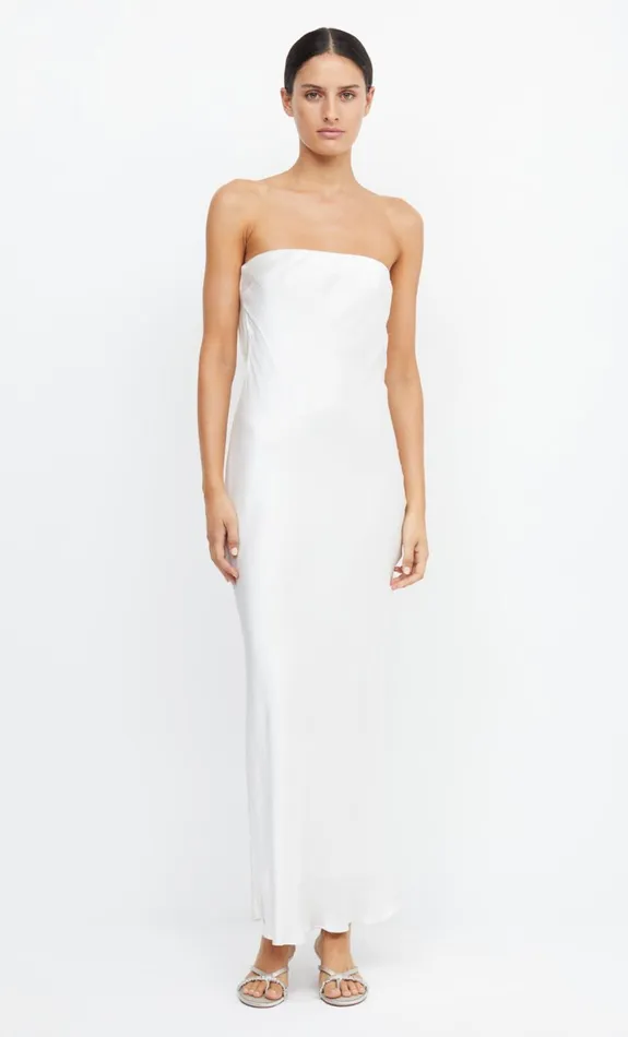 Bec Bridge MOON DANCE STRAPLESS DRESS 8211 IVORY Women Maxi Dresses