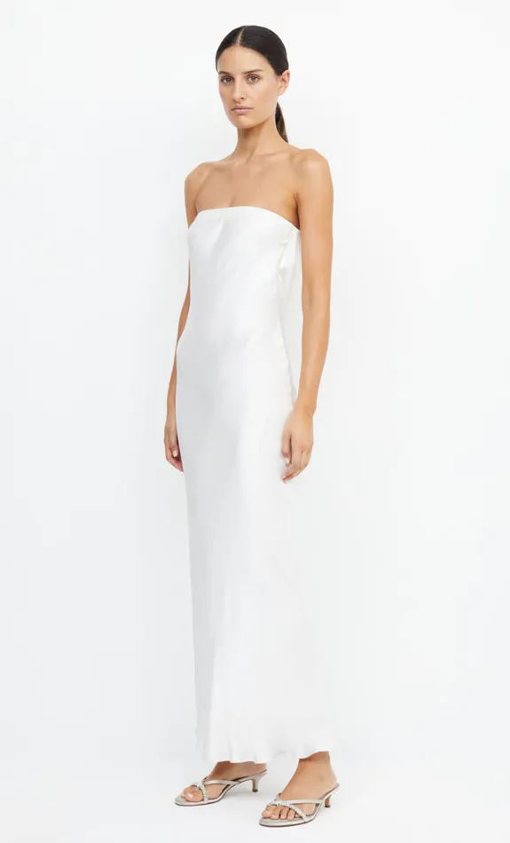 Bec Bridge MOON DANCE STRAPLESS DRESS 8211 IVORY Women Maxi Dresses
