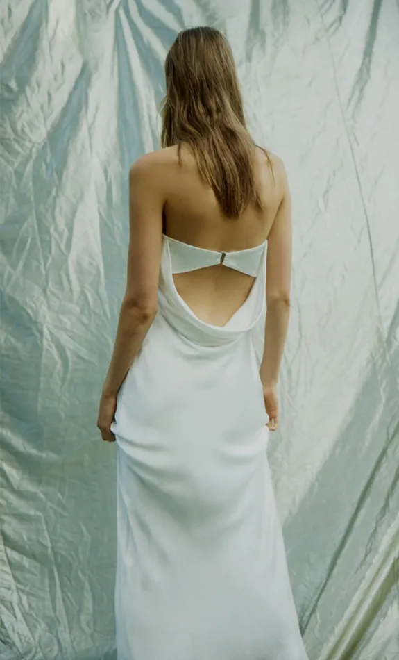 Bec Bridge MOON DANCE STRAPLESS DRESS 8211 IVORY Women Maxi Dresses
