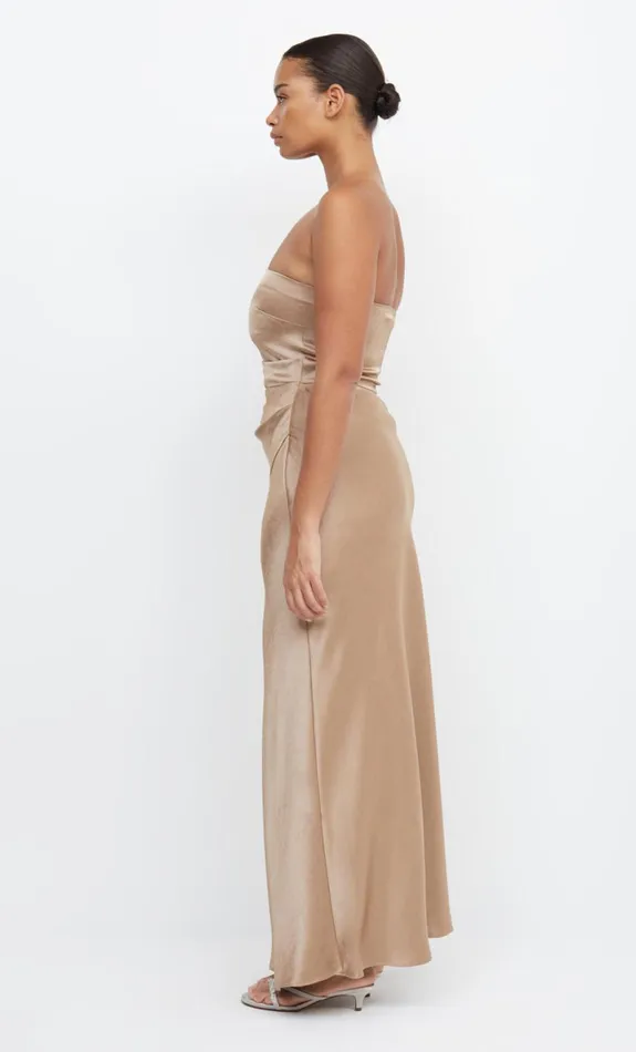 Bec Bridge THE DREAMER STRAPLESS DRESS 8211 GOLDEN Women Maxi Dresses