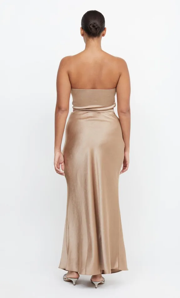 Bec Bridge THE DREAMER STRAPLESS DRESS 8211 GOLDEN Women Maxi Dresses