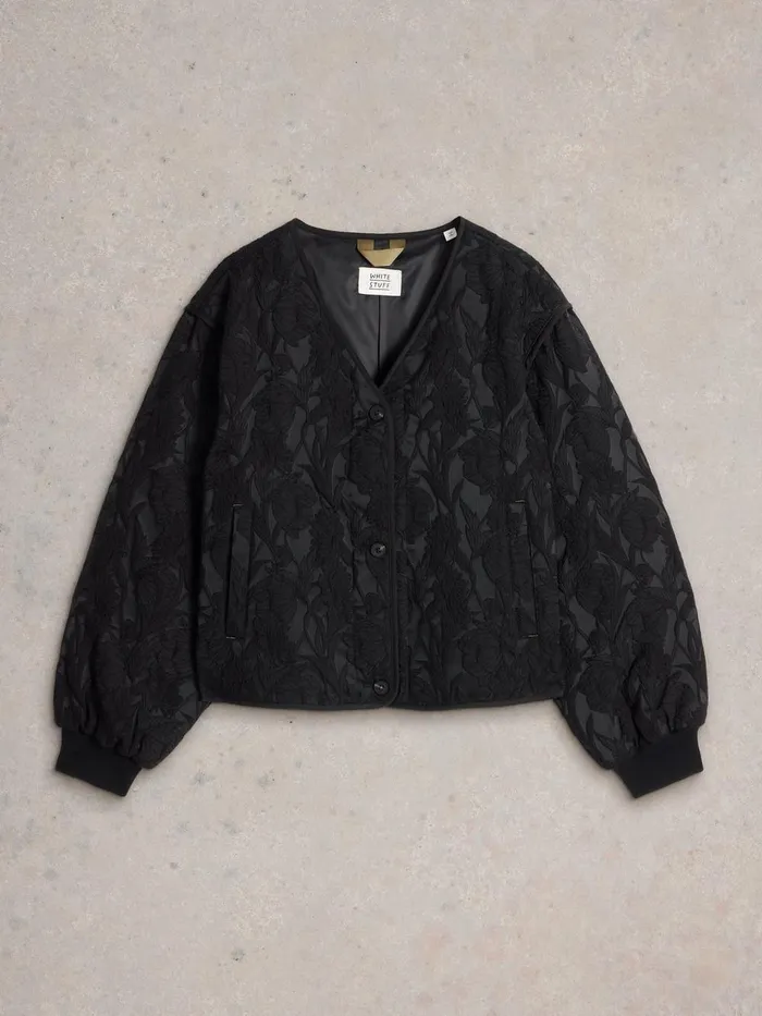 Bella Jacquard Jacket Pure Black Women White Stuff Coats and Jackets Bella Jacquard Jacket Pure Black Women White Stuff Coats and Jackets
