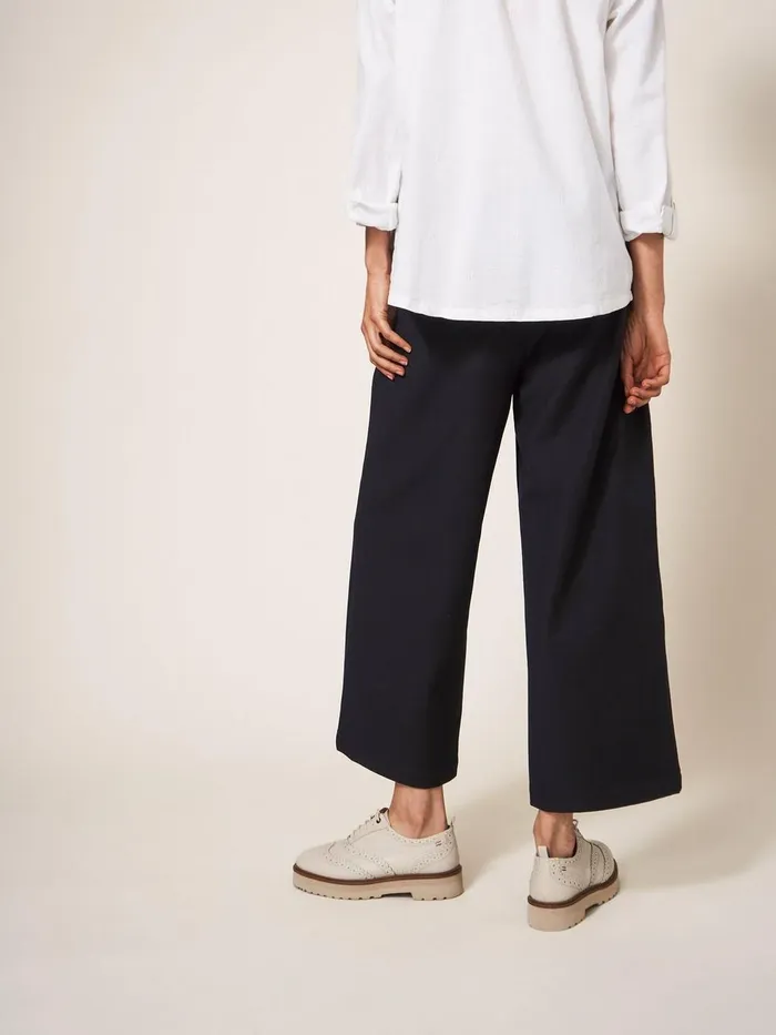 Belle Wide Leg Cropped Trouser Pure Black Women White Stuff Trousers Belle Wide Leg Cropped Trouser Pure Black Women White Stuff Trousers