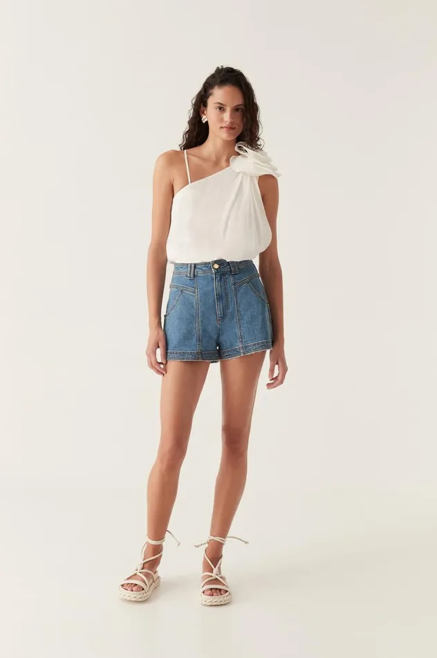 Belmond Denim Short 90039s Wash Women Aje Denim