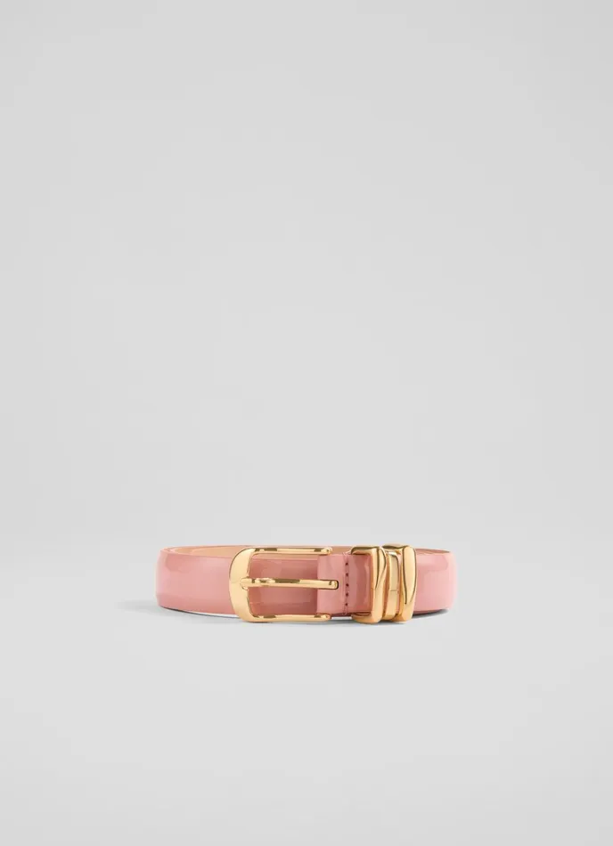 Belts Women LKBennett Georgette Pink Leather Belt