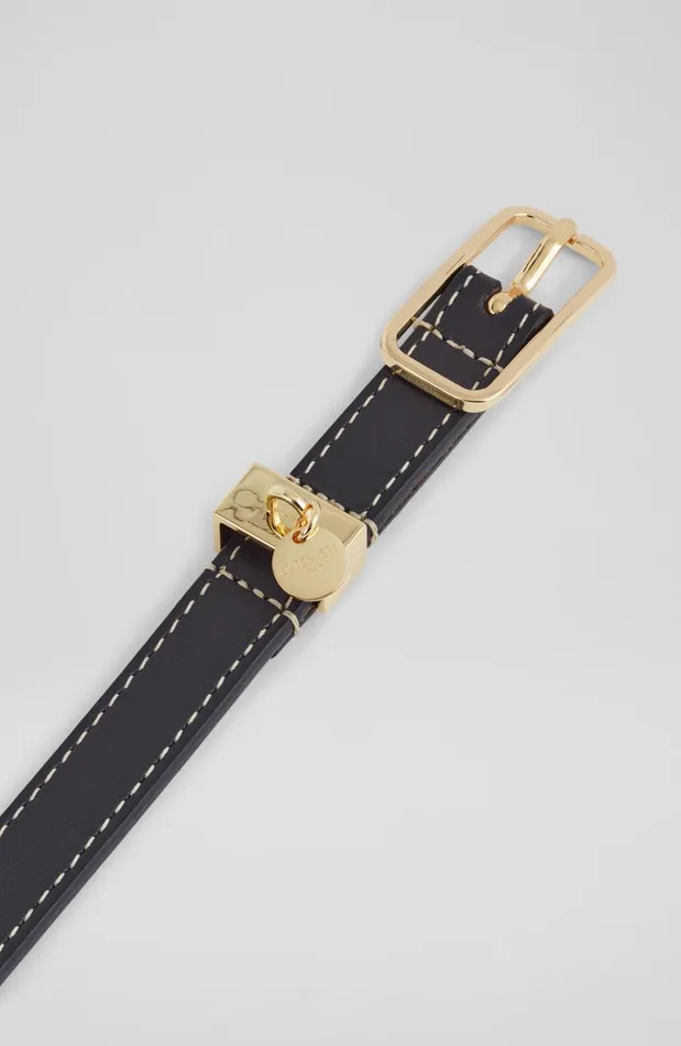 Belts Women LKBennett Molly Black Leather Skinny Belt Belts Women LKBennett Molly Black Leather Skinny Belt