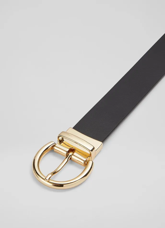 Belts Women LKBennett Odette Black And Tan Leather Reversible Belt Belts Women LKBennett Odette Black And Tan Leather Reversible Belt