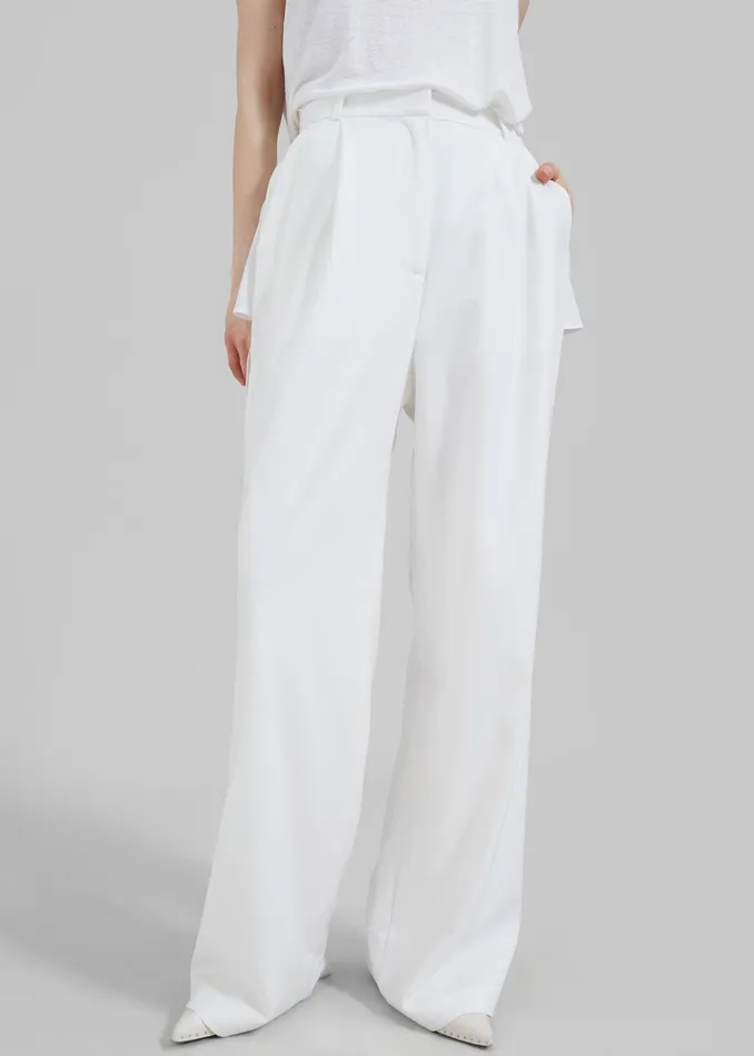 Bevza Trousers With Slits 8211 Ivory Women The Frankie Shop Clothing
