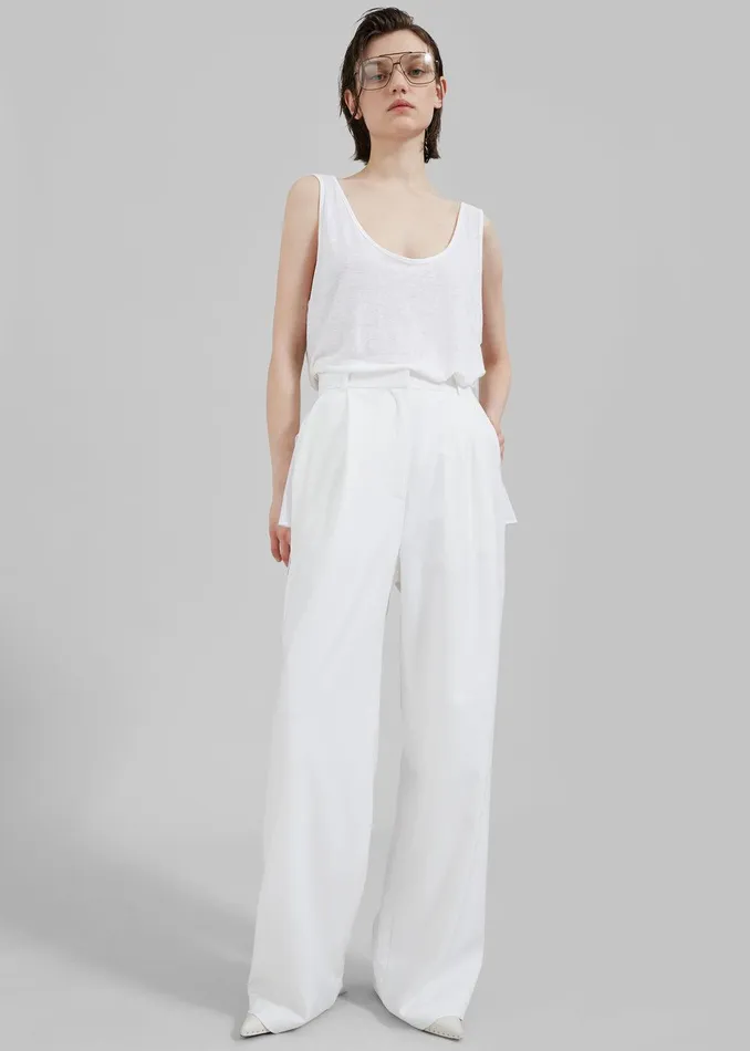 Bevza Trousers With Slits 8211 Ivory Women The Frankie Shop Clothing